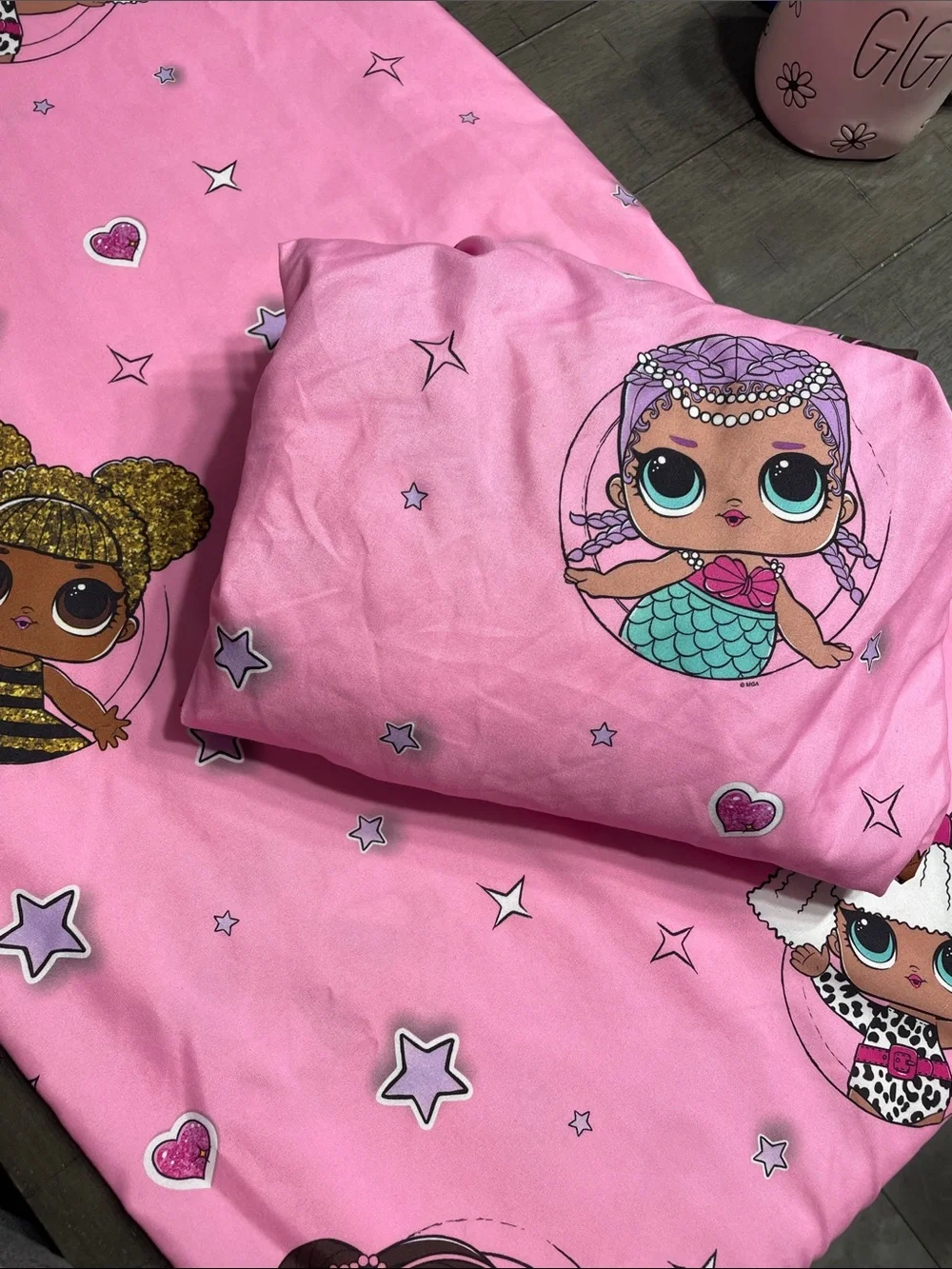 LOL SURPRISE Kids Microfiber Flat & Fitted Sheets Twin Size. Gently used.